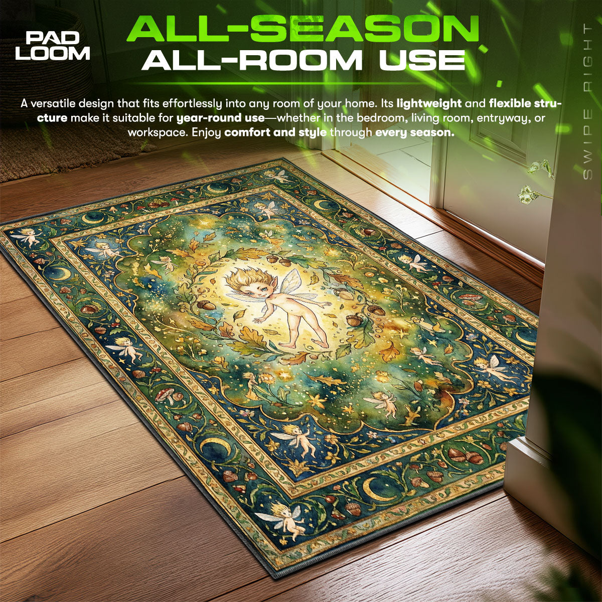 Puck Enchanted Forest Rug - Berserk Chair Mat