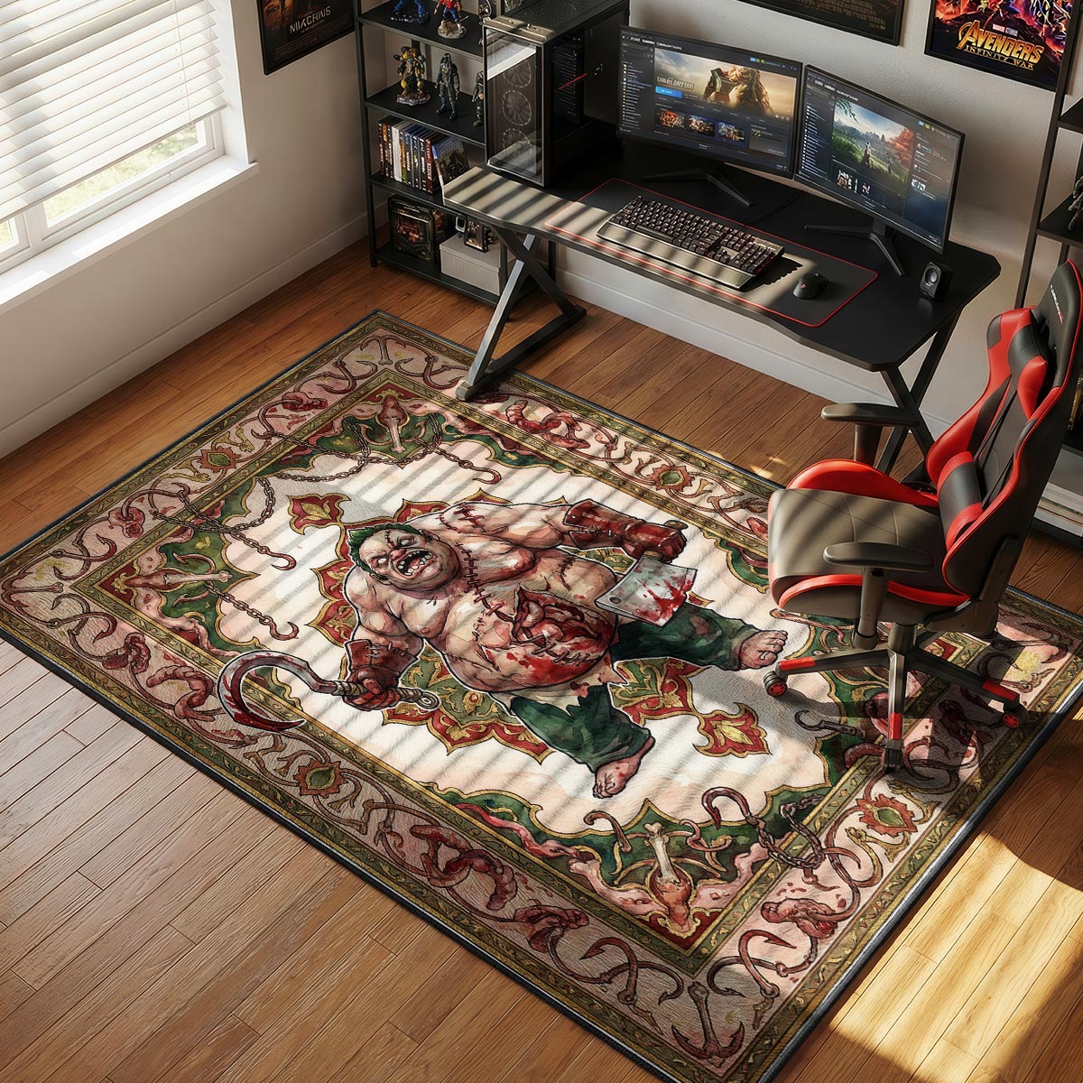 Pudge Butcher Hook Rug - Dota 2 Chair Mat