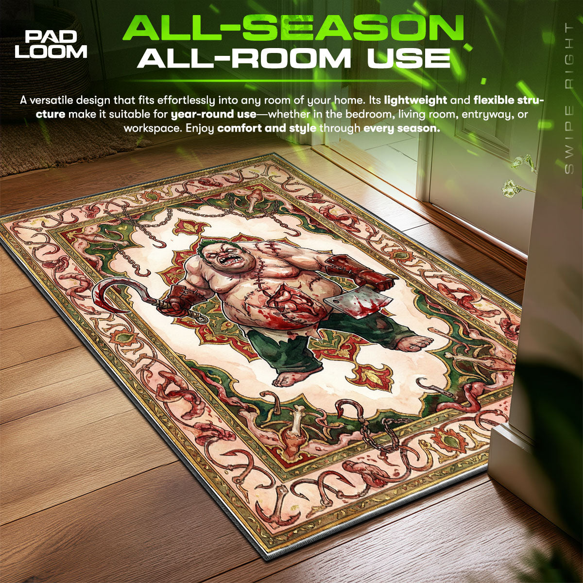 Pudge Butcher Hook Rug - Dota 2 Chair Mat