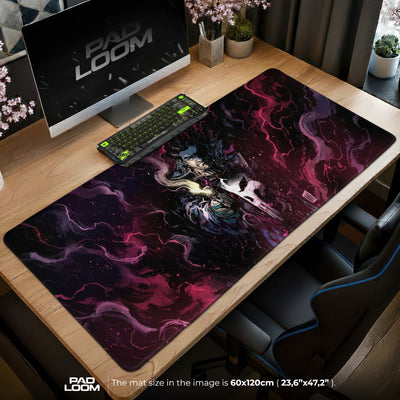 Punisher Crimson Smoke Mouse Pad - Marvel Desk Mat