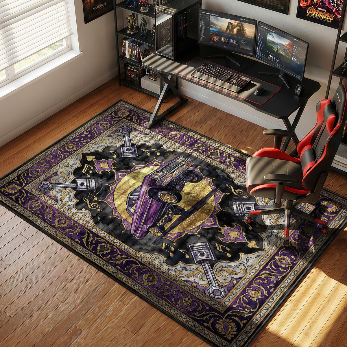 Lowrider Hydraulics Bounce Rug - GTA San Andreas Chair Mat