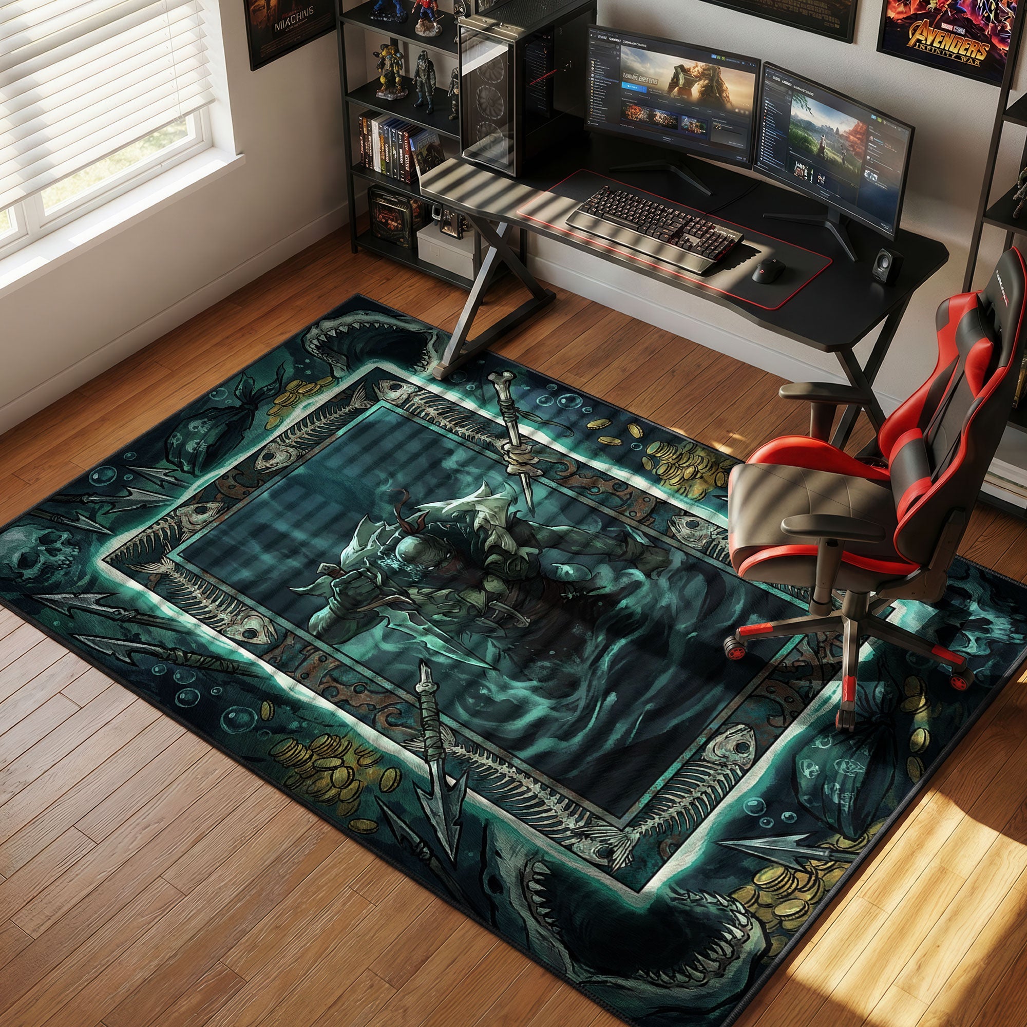 Pyke Harpoon Horror Rug - League of Legends Chair Mat