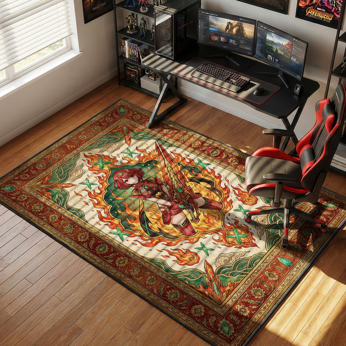 B-12 Rotes Protokollteppich - Streunende Stuhlmatte