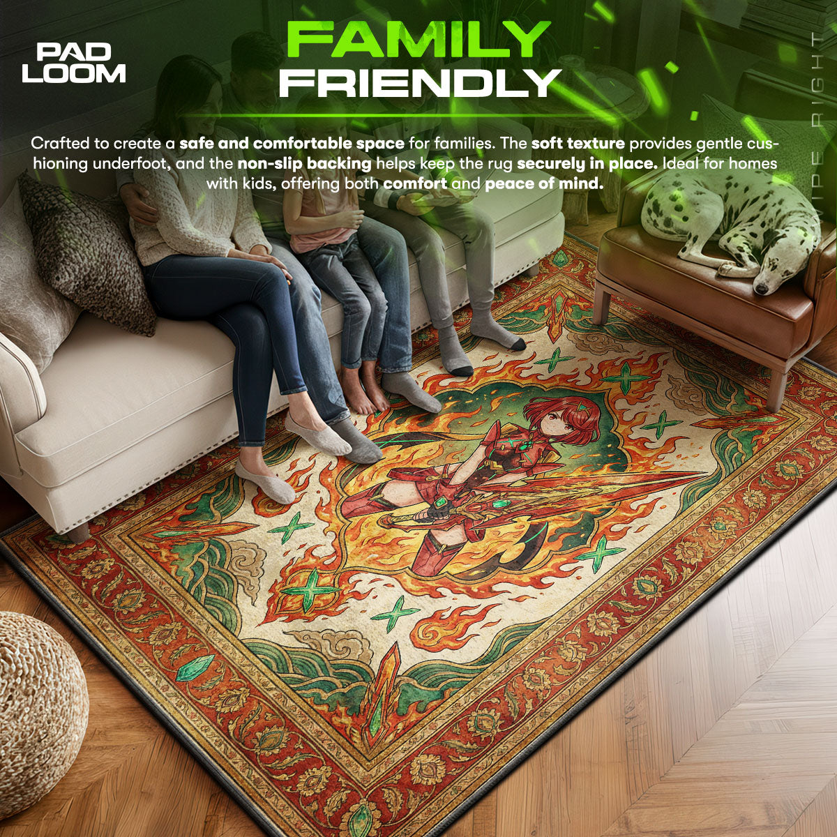 B-12 Rotes Protokollteppich - Streunende Stuhlmatte