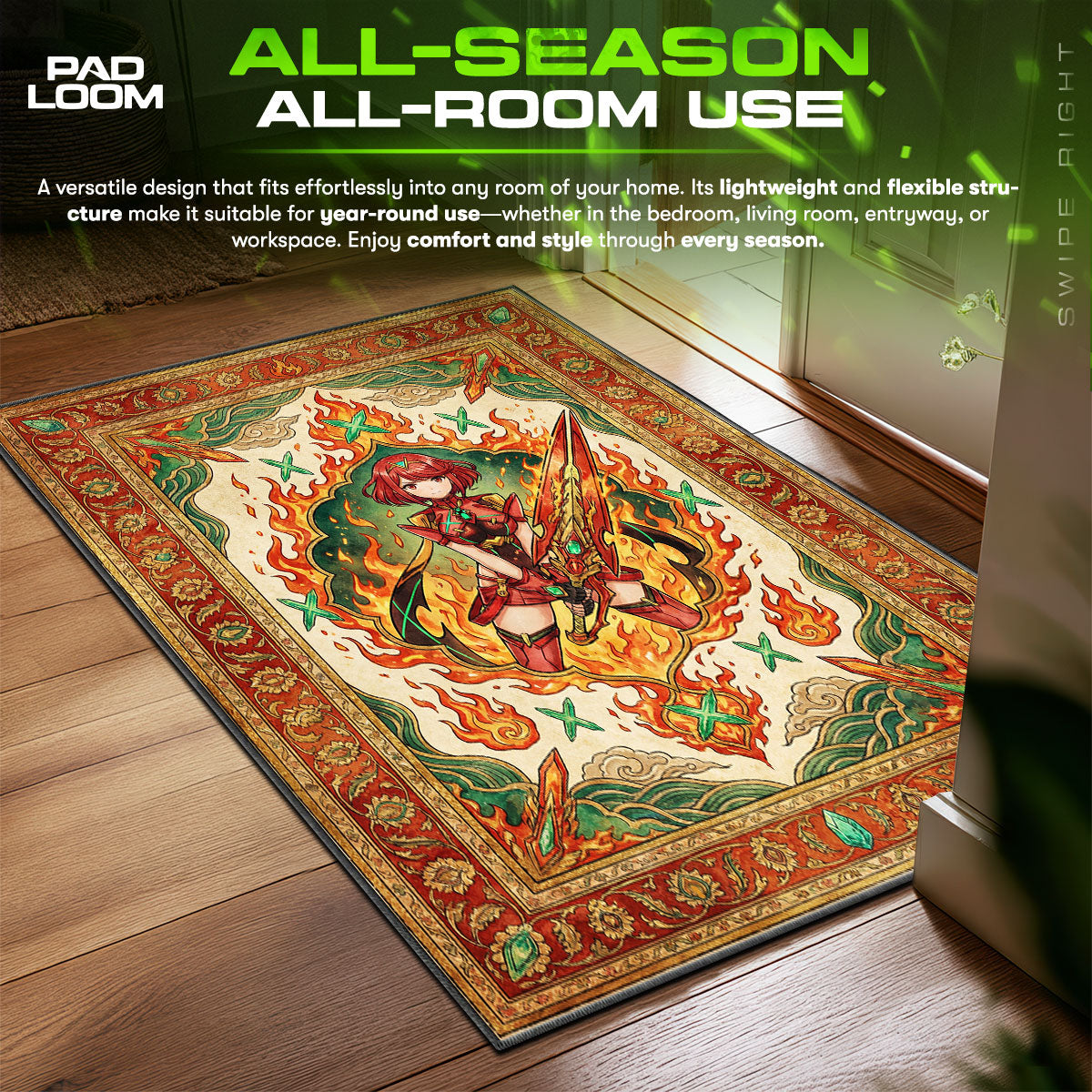 B-12 Rotes Protokollteppich - Streunende Stuhlmatte