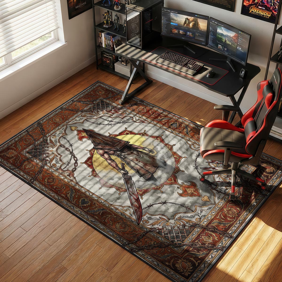 Pyramid Head Executioner Rug - Silent Hill Chair Mat