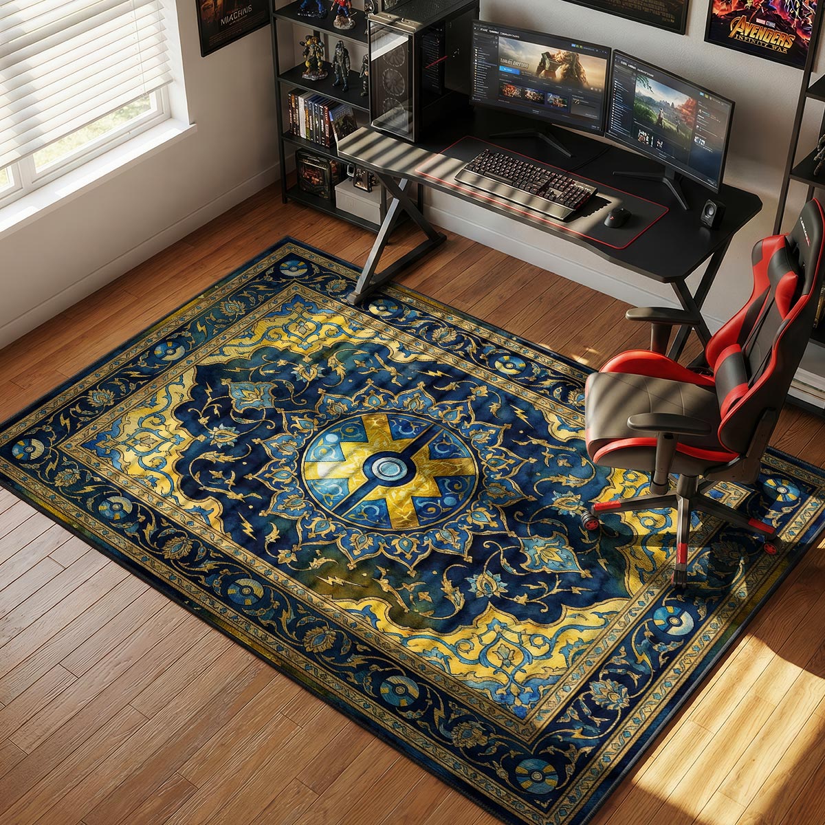 Quick Ball Pokémon Chair rug — main product view