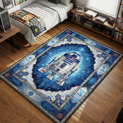 R2-D2 Digitaler Schaltkreis Teppich - Star Wars Raumteppich