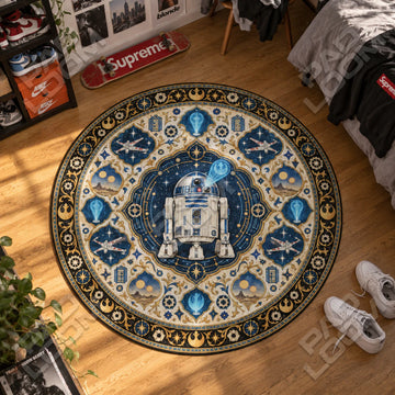 R2-D2 Projecting Round Rug - Star Wars Chair Mat
