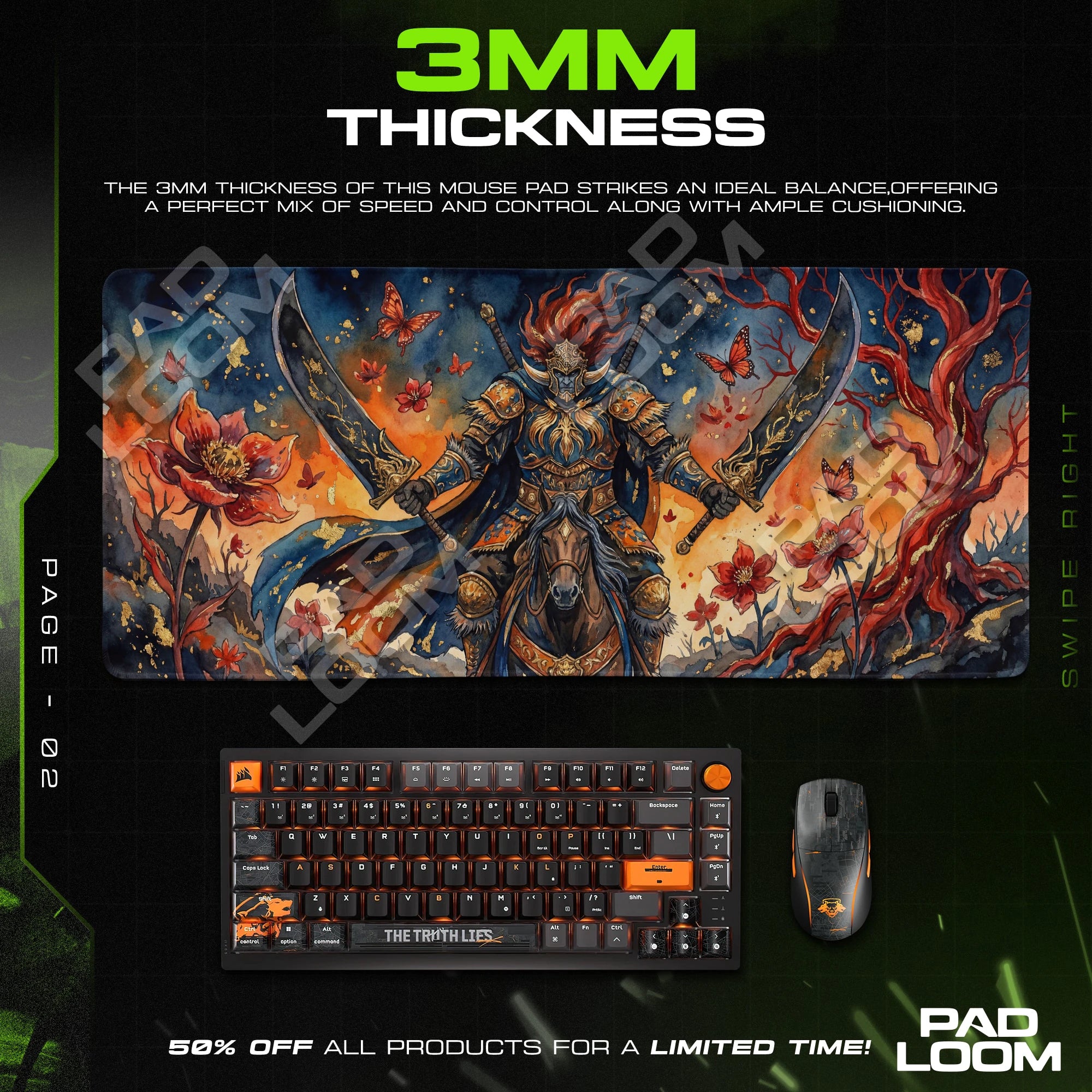 Radahn Crimson Ride Mouse Pad - Elden Ring Desk Mat