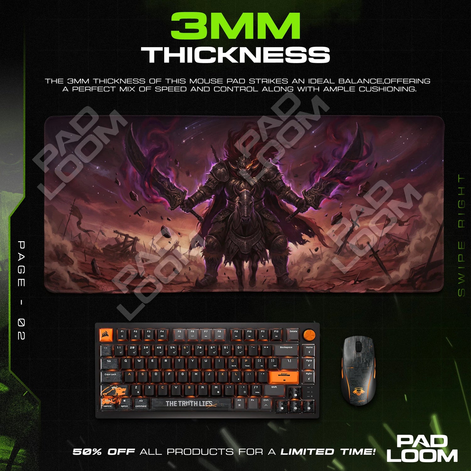 Radahn Starscourge Mouse Pad - Elden Ring Desk Mat