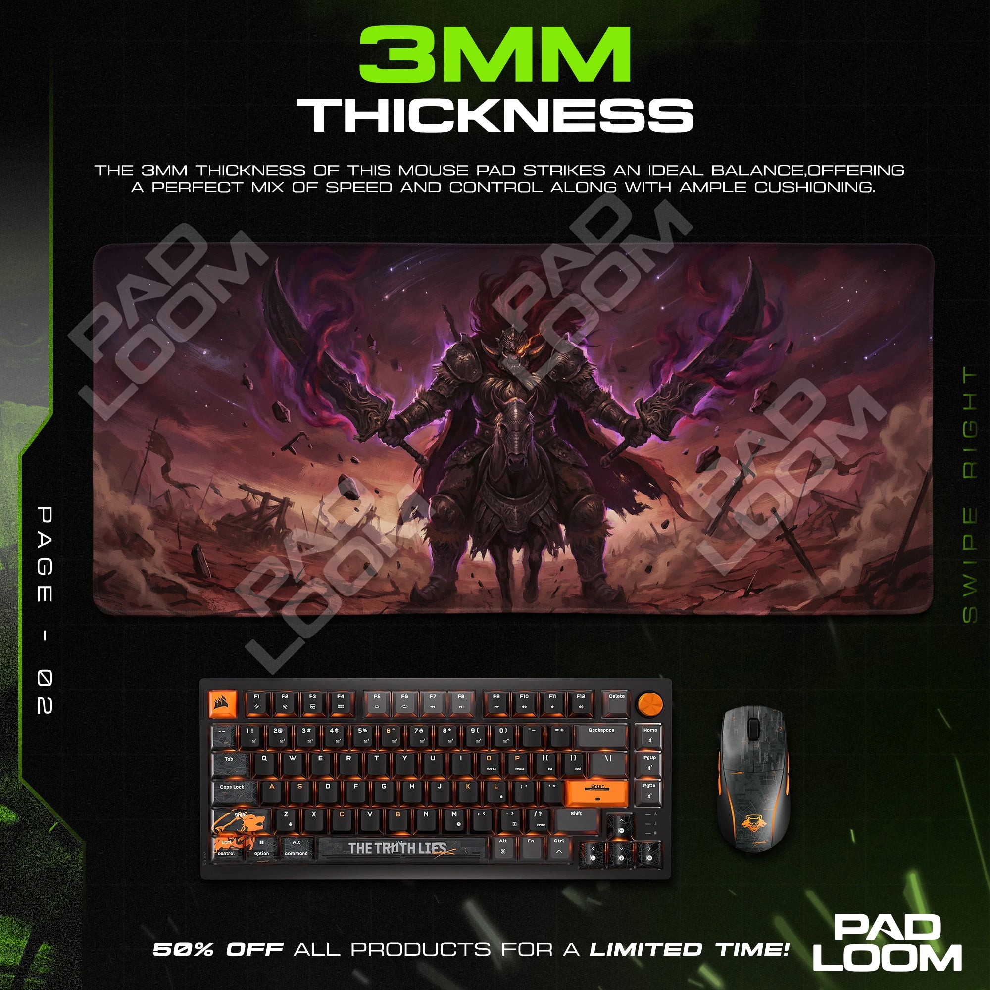 Radahn Starscourge Mouse Pad - Elden Ring Desk Mat