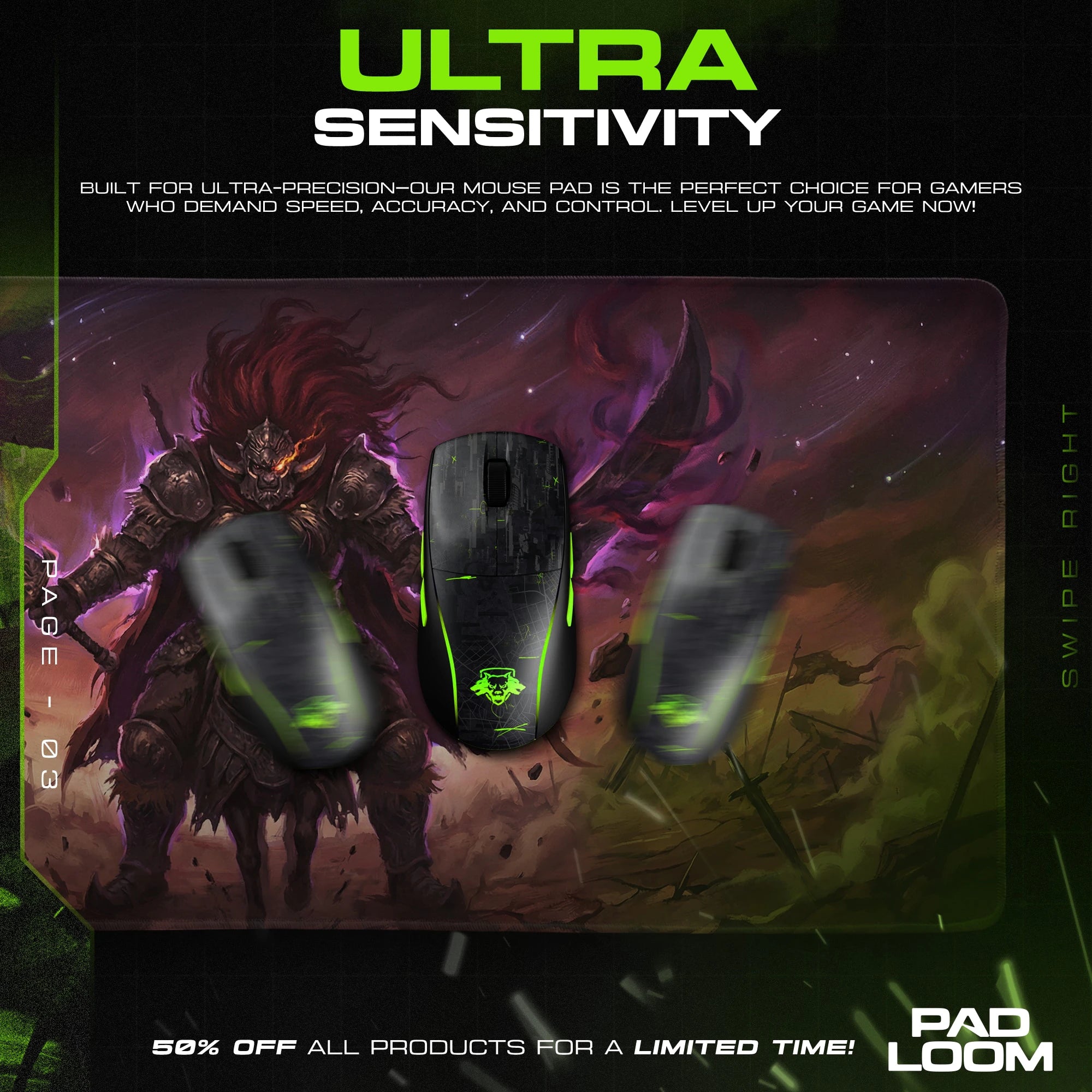 Radahn Starscourge Mouse Pad - Elden Ring Desk Mat