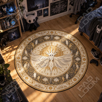 Radiance Sunburst Round Rug - Hollow Knight Chair Mat