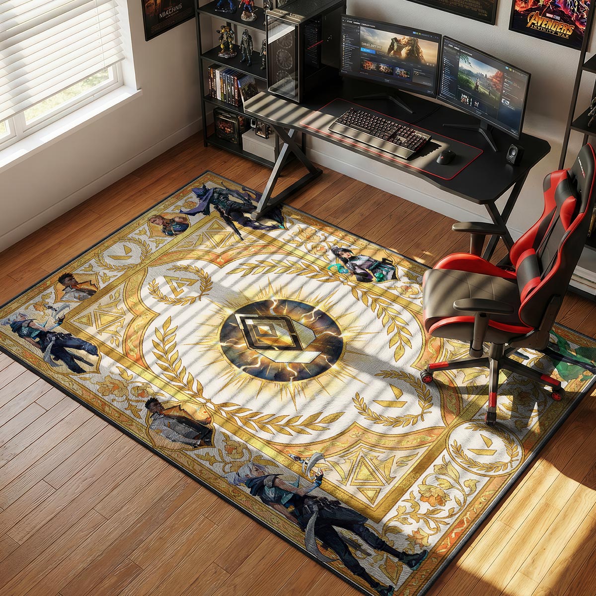 Radiant Agents Victory Rug - Valorant Chair Mat