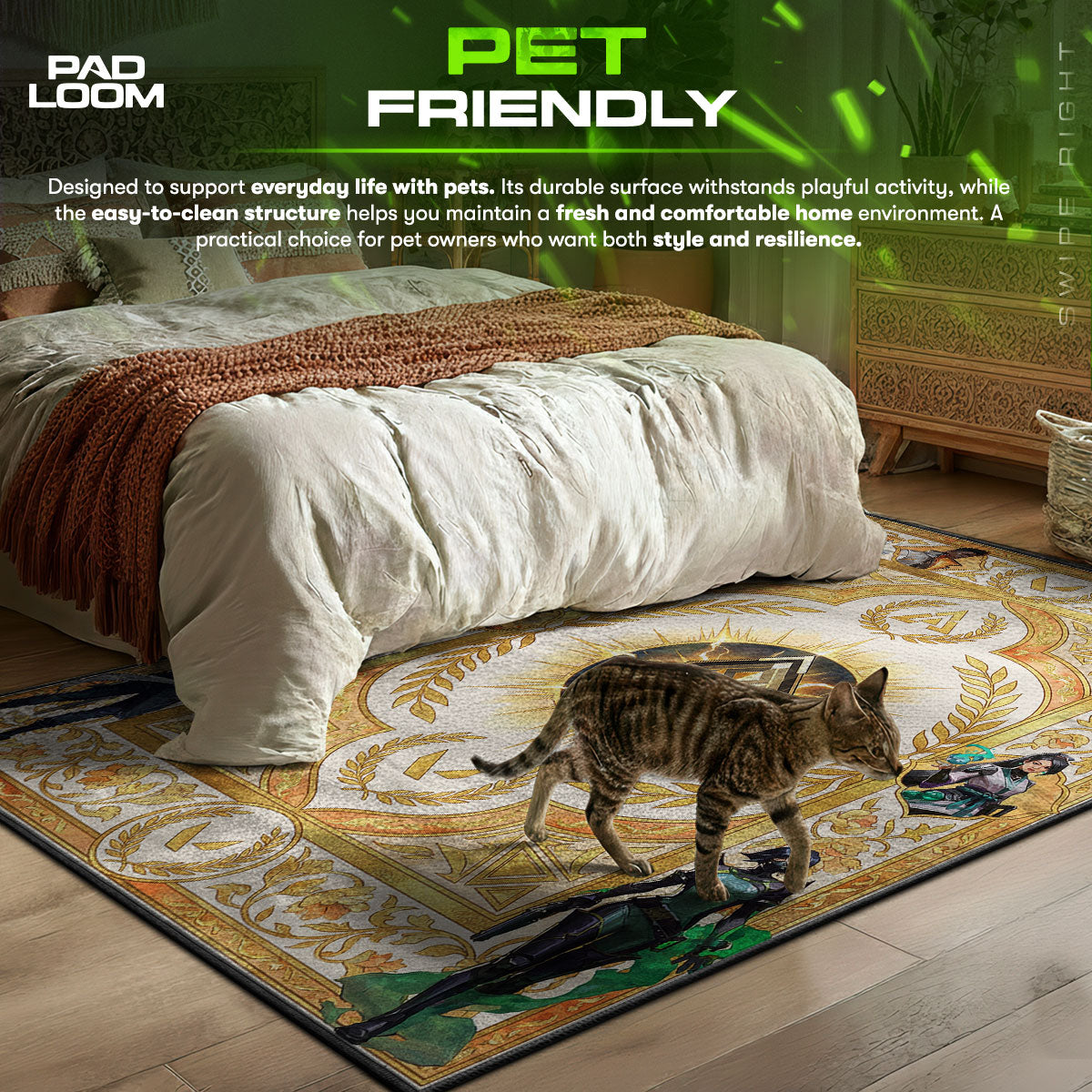 Radiant Agents Victory Rug - Valorant Chair Mat