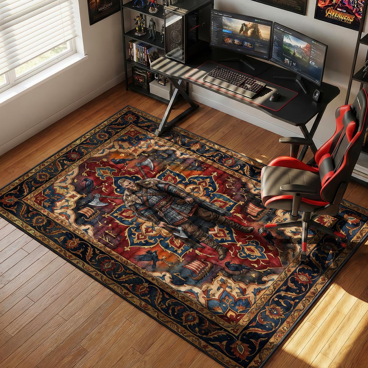 Ragnar Valhalla Teppich - Wikinger Stuhlmatte