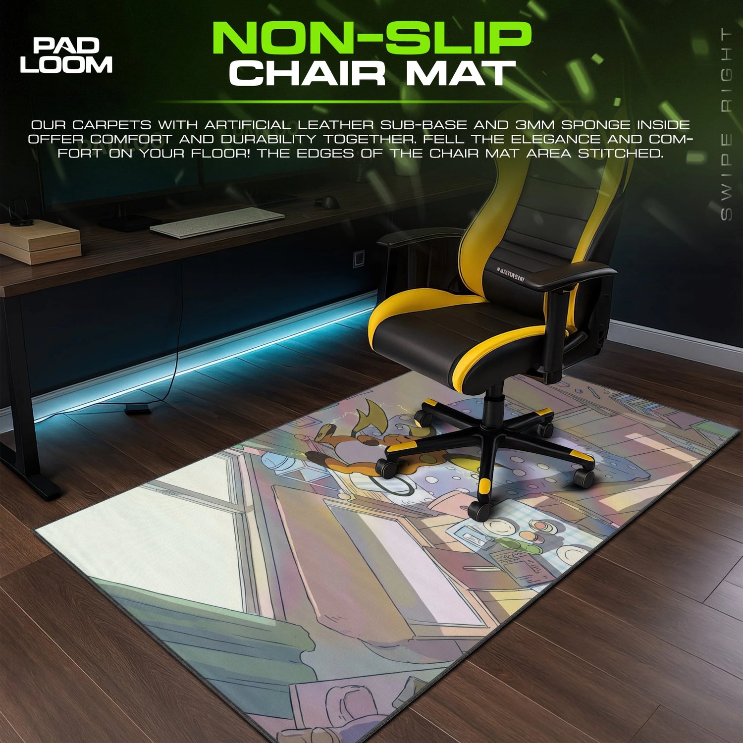 Raichu Lazy Morning Mouse Pad - Pokemon Desk Mat