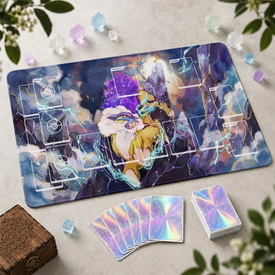 Raikou Storm Playmat - Pokemon TCG Mat