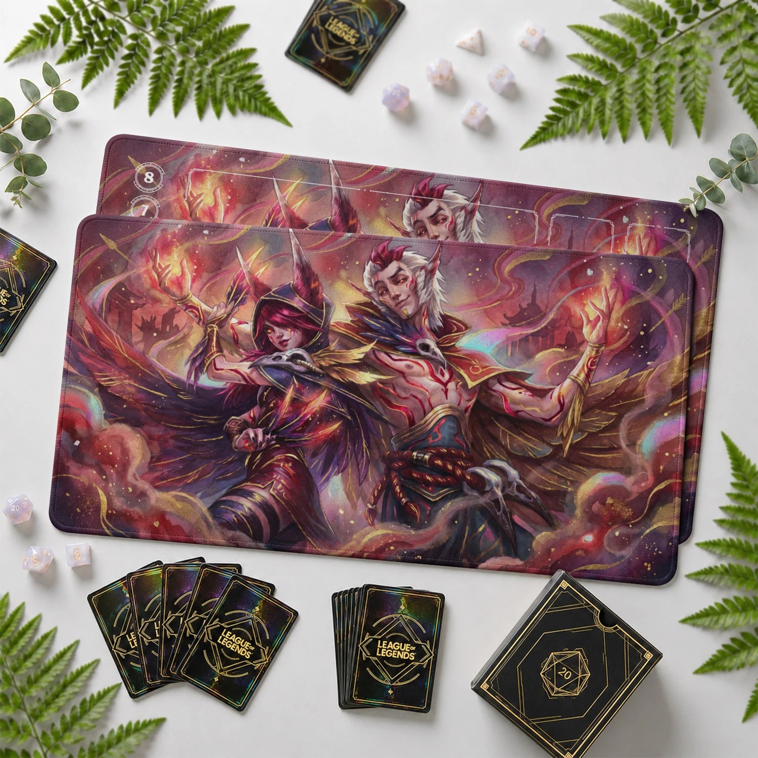 Rakan Charmer Playmat - LoL Riftbound TCG Mat