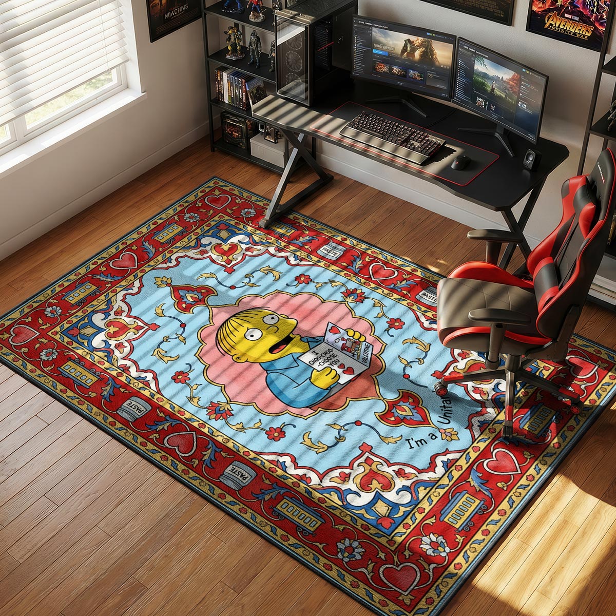 Ralph Choo Choo Valentine Simpsons Room rug — main product view