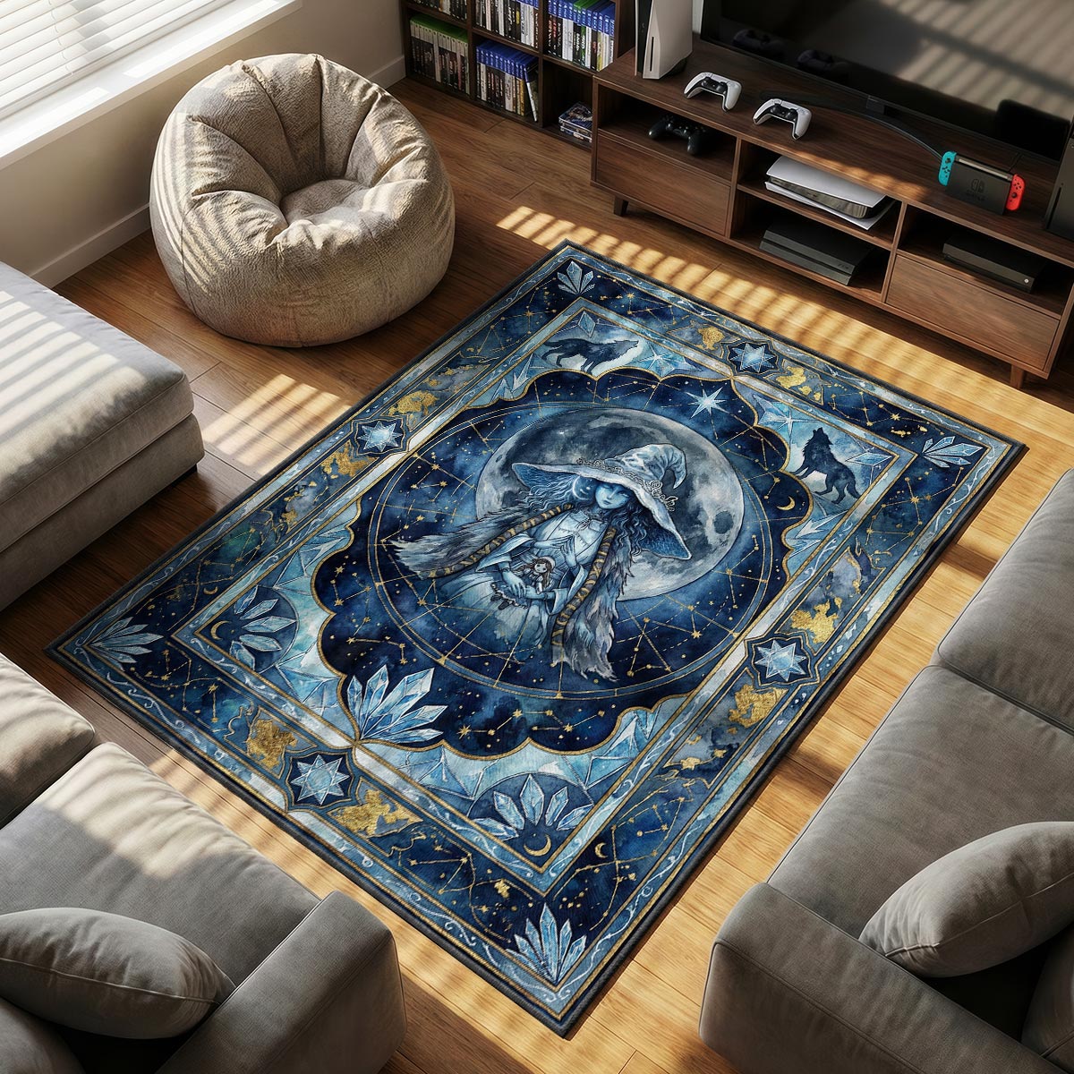 Ranni Lunar Sorcery Rug - Elden Ring Chair Mat