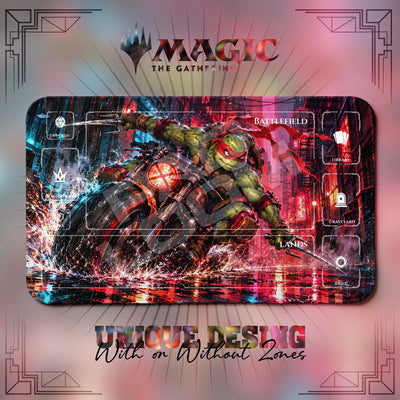 Raphael Biker TMNT Playmat - MTG Magic Mat