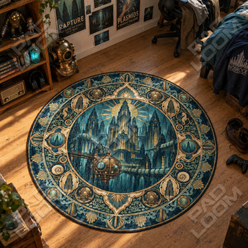 Rapture Bathysphere Round Rug - BioShock Chair Mat