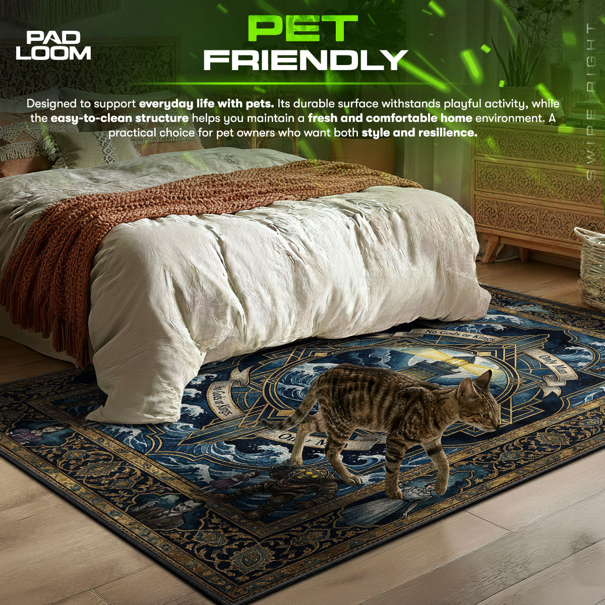 Rapture Lighthouse Art Deco Rug - BioShock Chair Mat