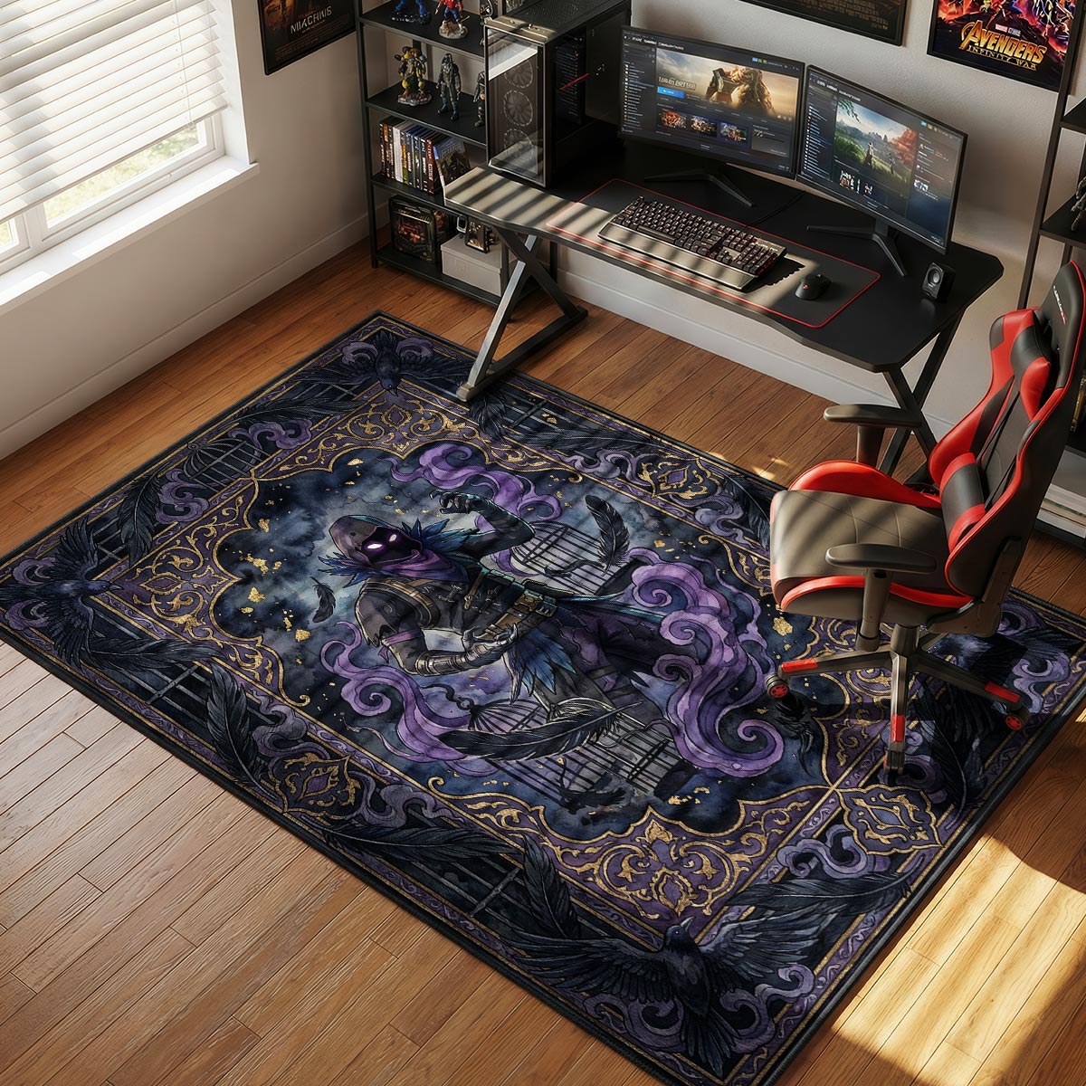Raven Nevermore Rug - Fortnite Chair Mat