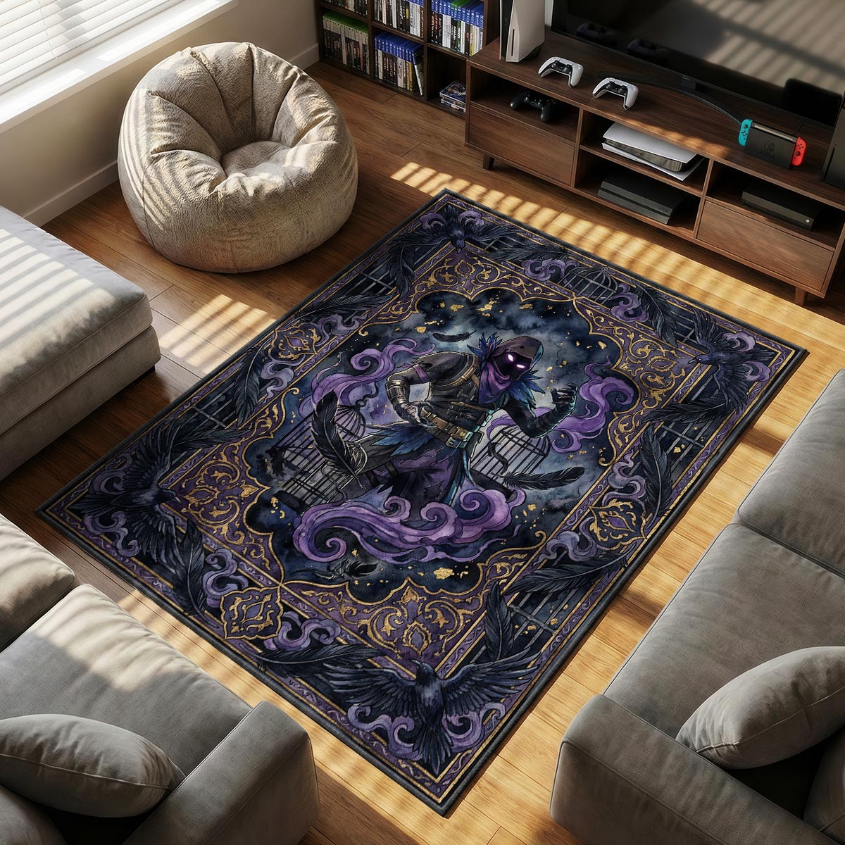 Raven Nevermore Rug - Fortnite Chair Mat