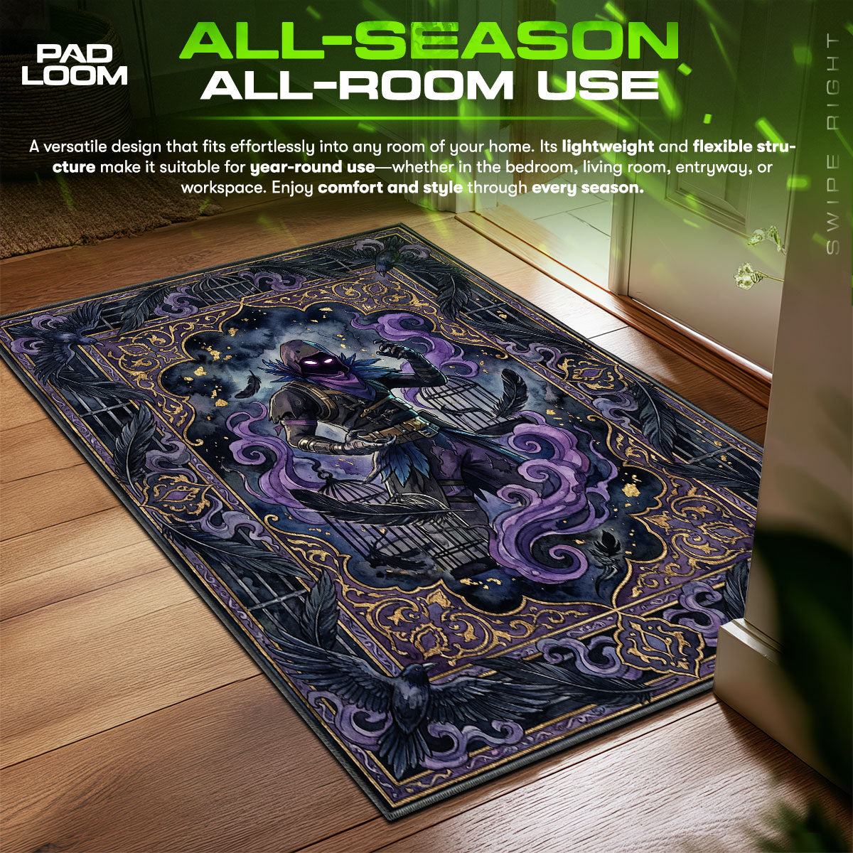 Raven Nevermore Rug - Fortnite Chair Mat