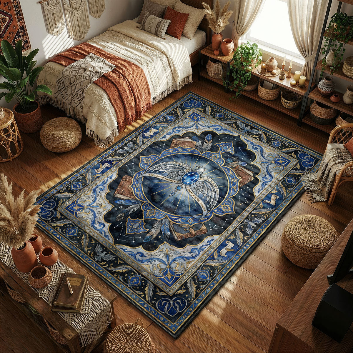 Ravenclaw Eagle Celestial Rug - Harry Potter Room Mat – Padloom