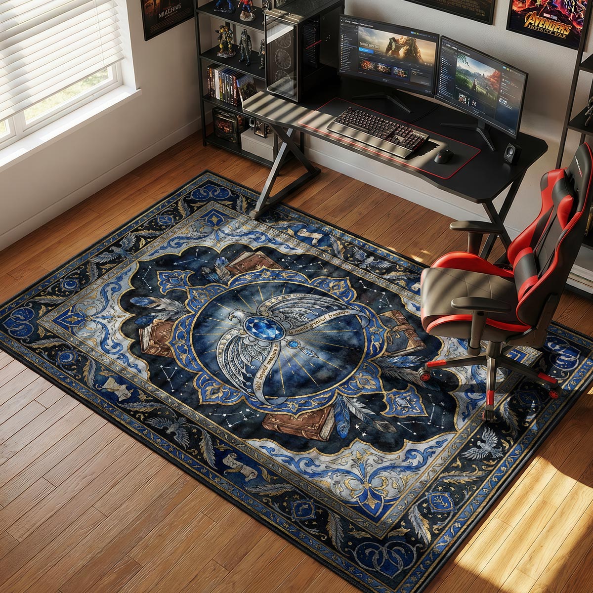 Ravenclaw Eagle Celestial Harry Potter Room rug — main product view