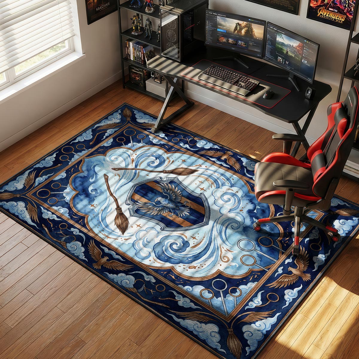 Ravenclaw Eagle Quidditch Crest Harry Potter Room rug — main product view