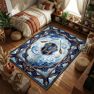 Ravenclaw Eagle Quidditch Crest Rug - Harry Potter Room Mat