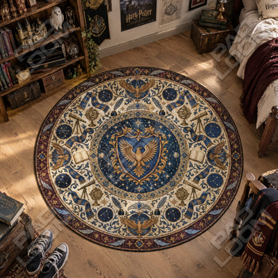 Ravenclaw Medallion Round Rug - Harry Potter Chair Mat