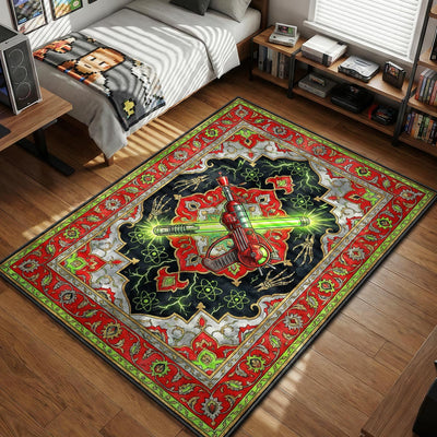 Ray Gun Retro Zombies Rug - Call of Duty Chair Mat