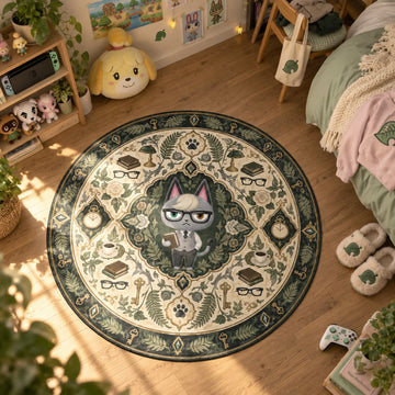 Raymond Library Round Rug - Animal Crossing Chair Mat