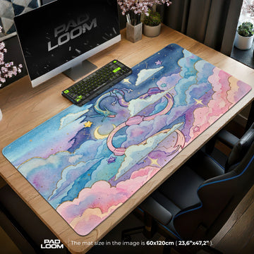 Rayquaza Celestial Clouds Mouse Pad - Pokemon Mat