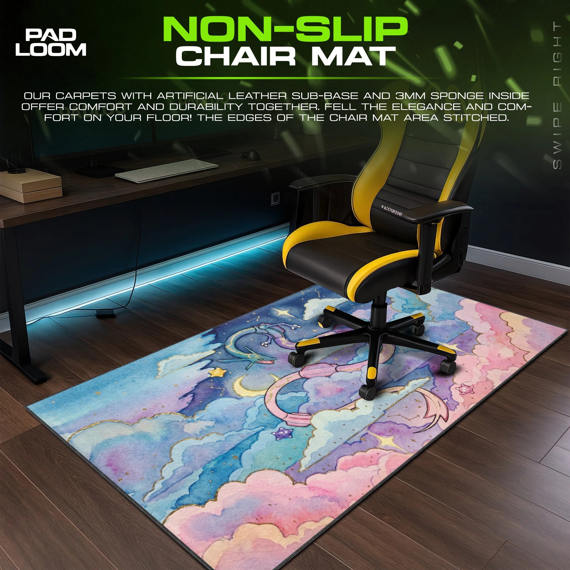 Rayquaza Celestial Clouds Mouse Pad - Pokemon Mat