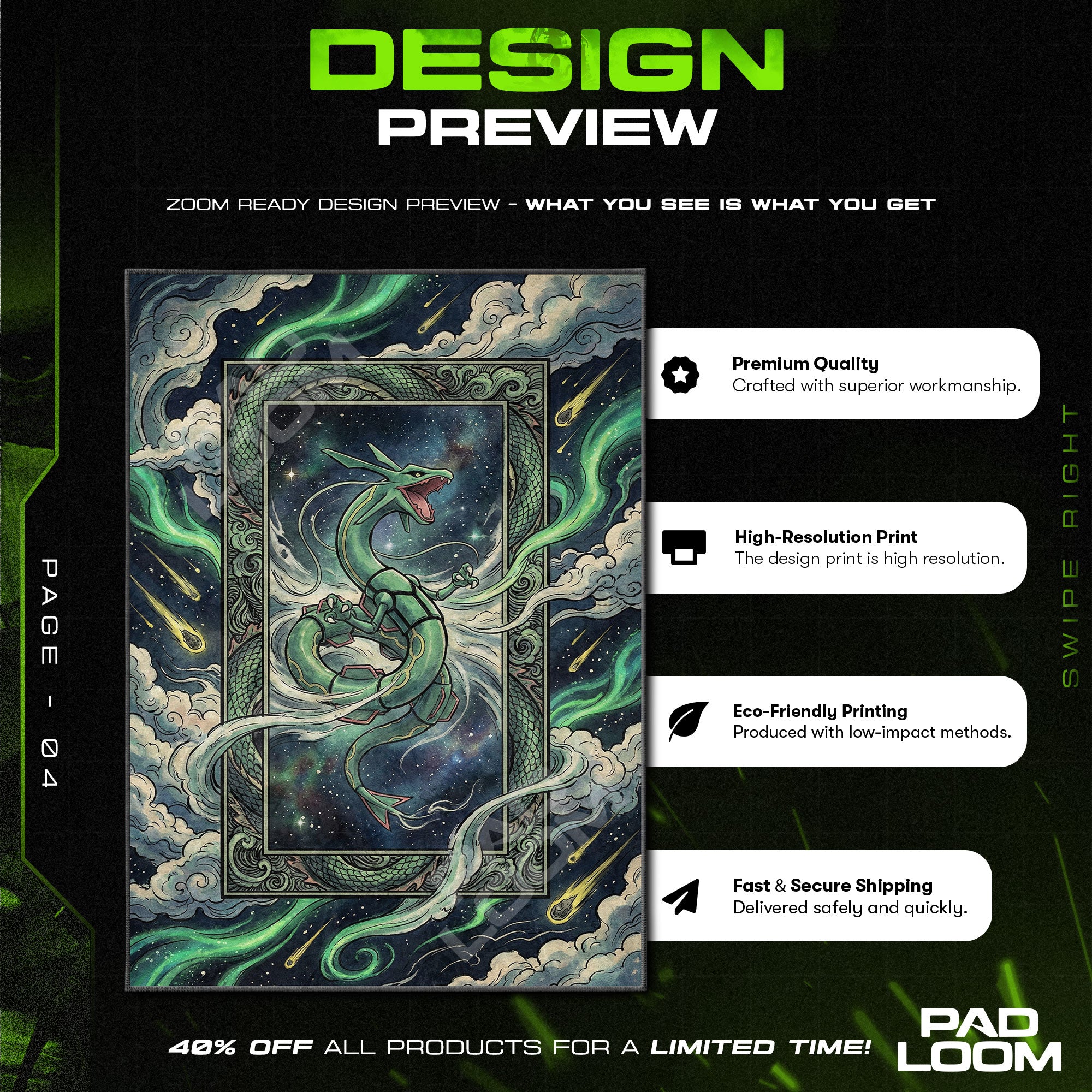 Chair character design printed on rug