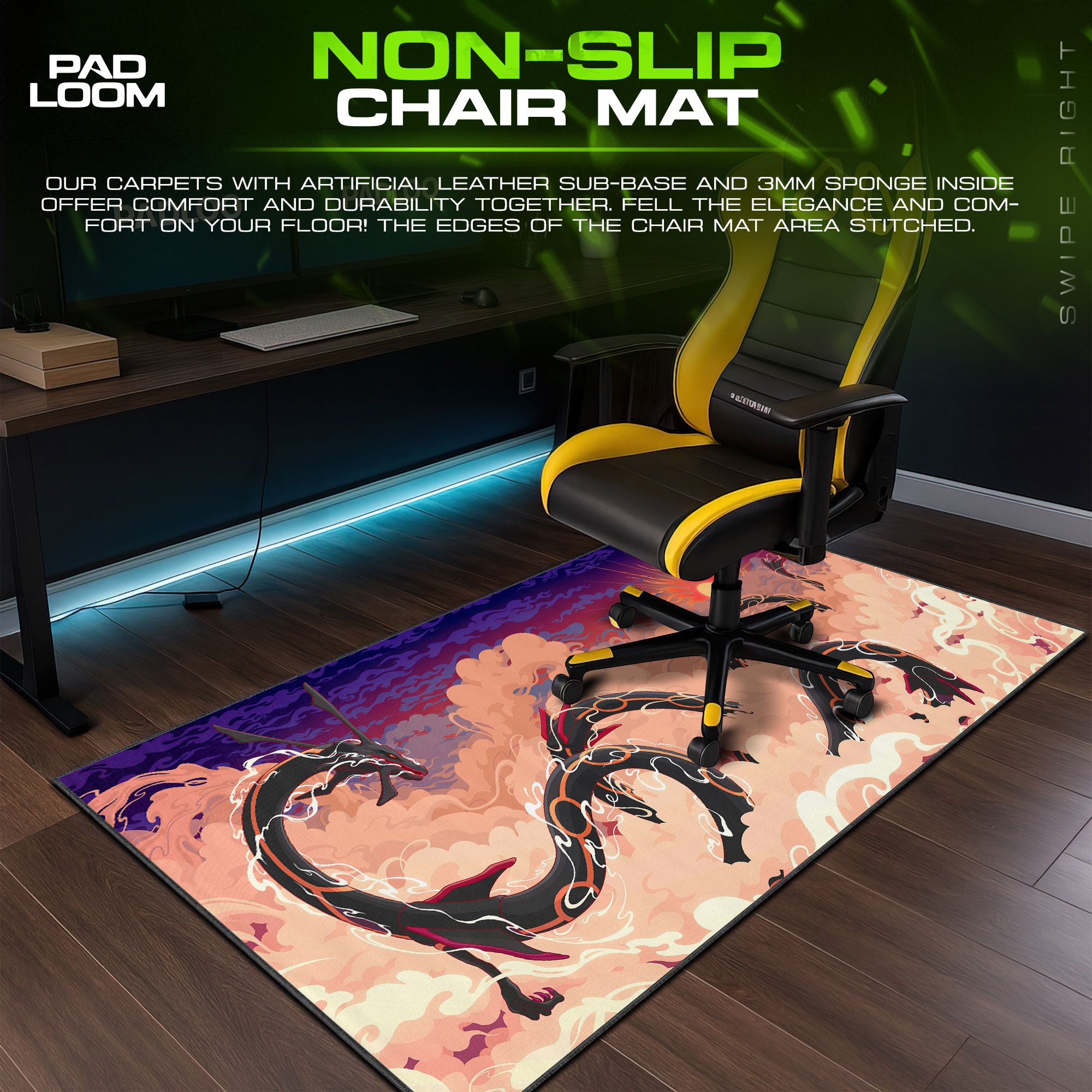Rayquaza Crimson Sky Mauspad, Pokémon Gaming Schreibtischmatte