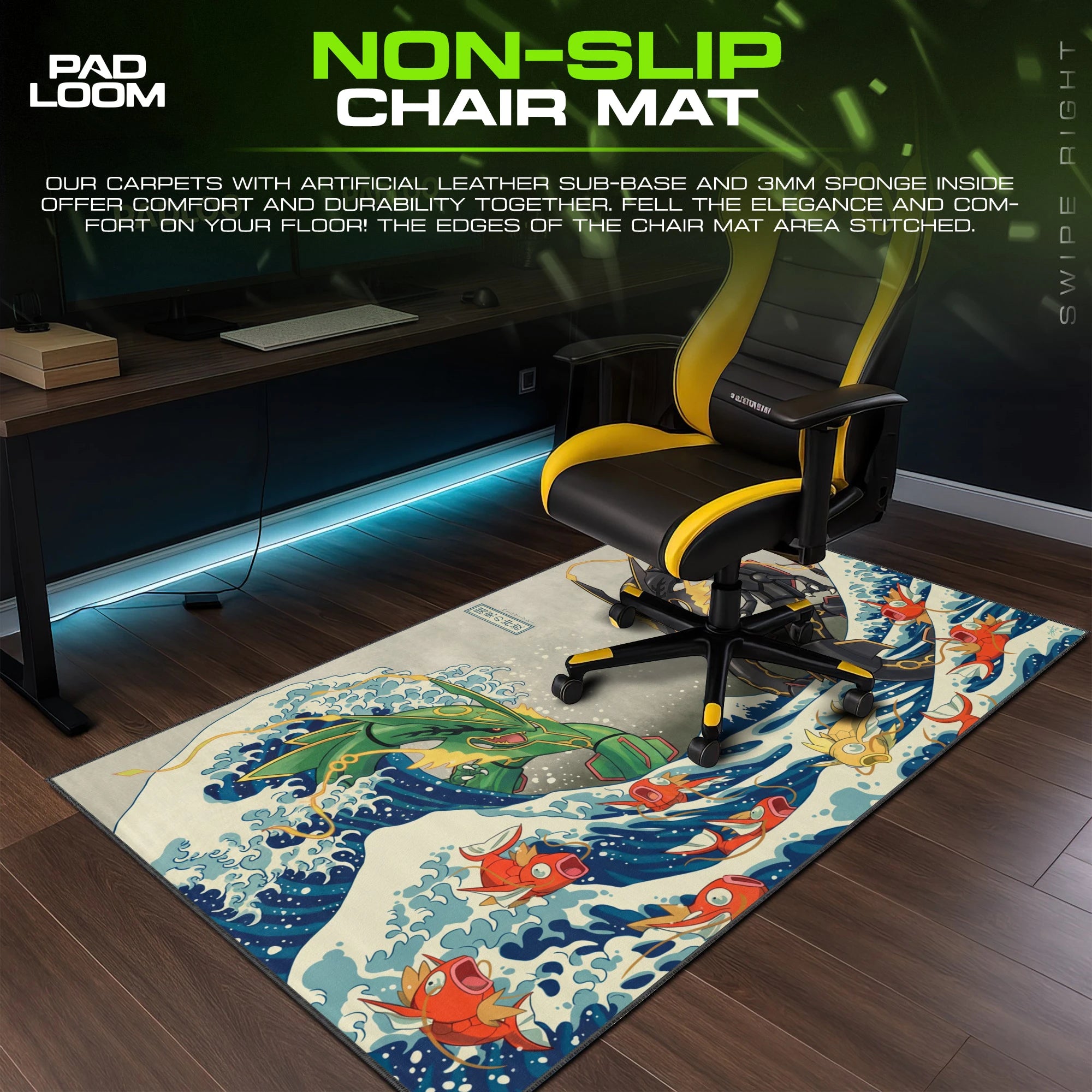 Rayquaza Great Wave Clash Mouse Pad - Pokémon Mat