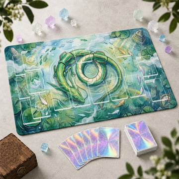 Rayquaza Pond Playmat - Pokemon TCG Mat