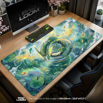 Rayquaza Sky Vortex Mouse Pad - Pokemon Desk Mat