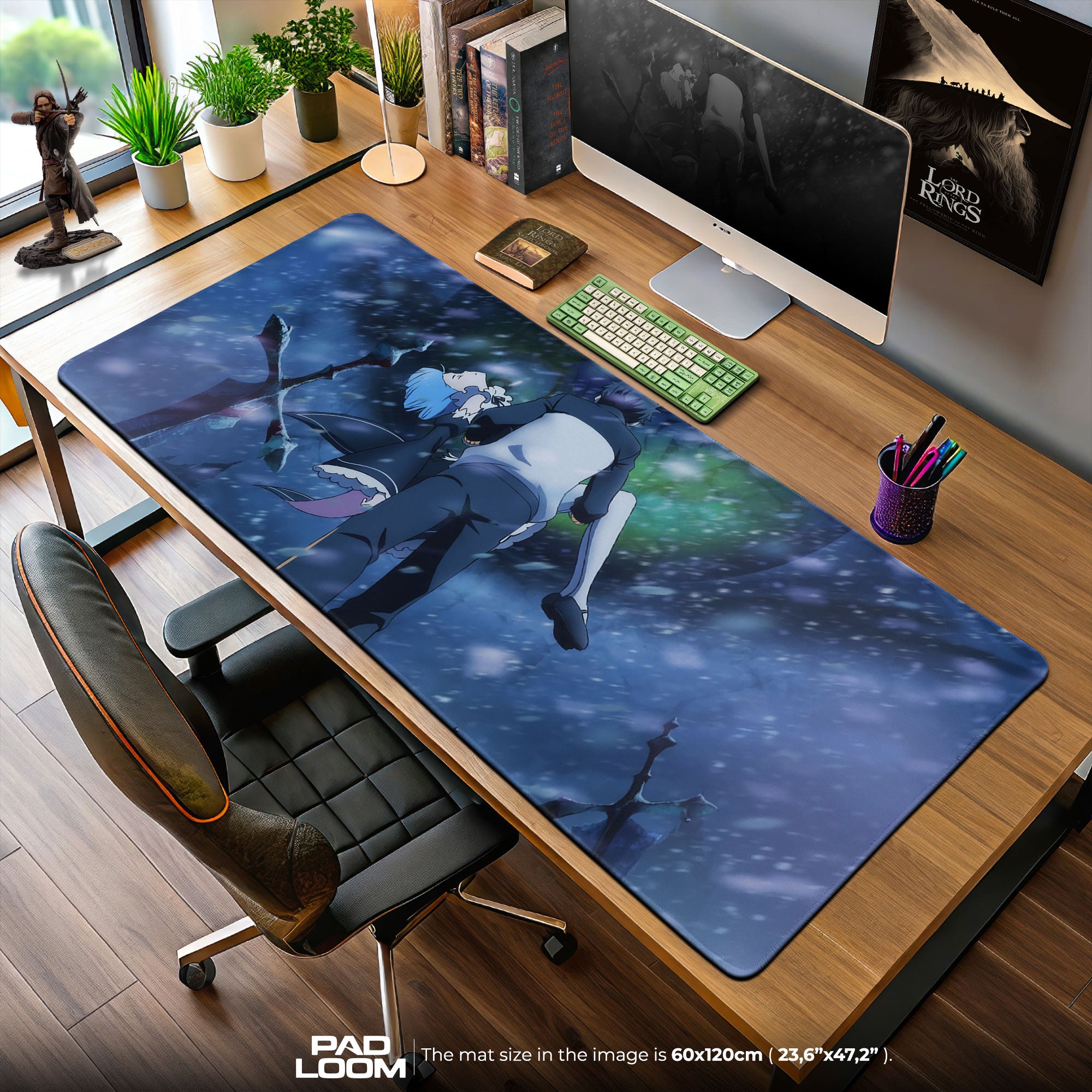 Re:Zero Snowfall Mouse Pad, Anime Gaming Desk Mat