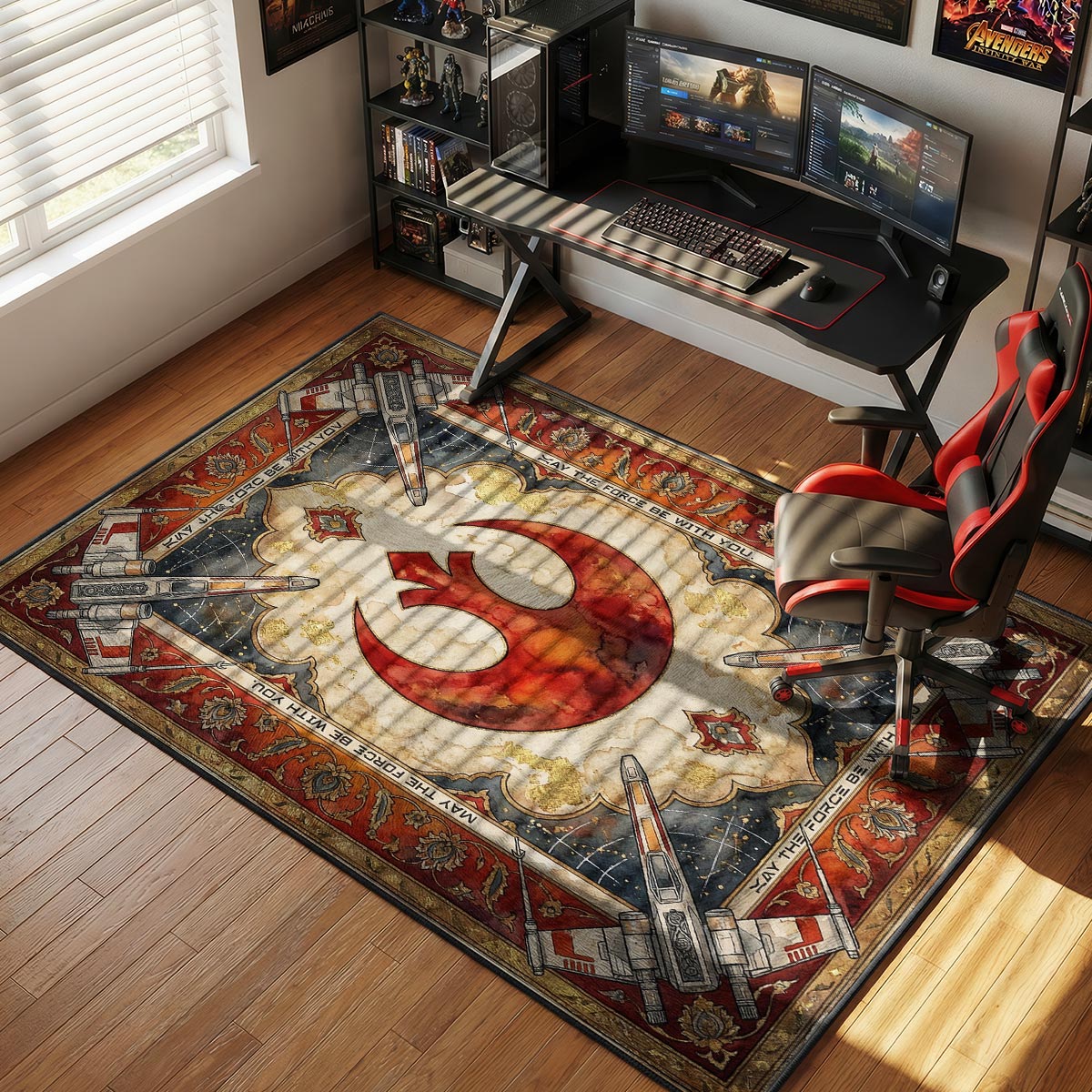 Rebel Alliance X Wing Tapestry Star Wars Room rug — main product view