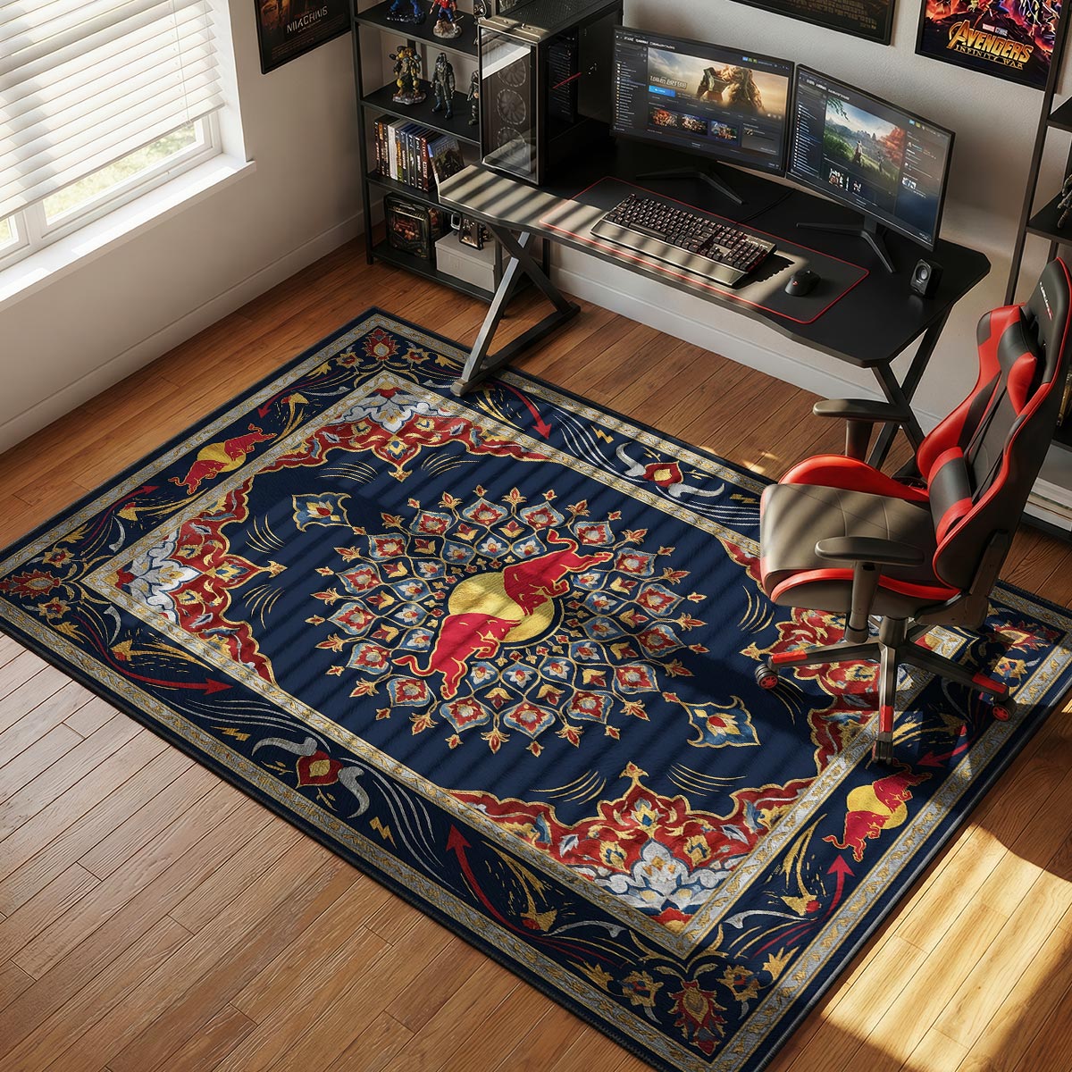 Red Bull Logo Hypebeast rug — main product view