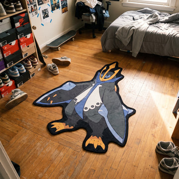 Regal Empoleon Rug - Shaped Anime Area Rug